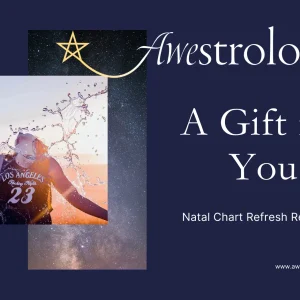 A gift card for a natal refresh astrology reading